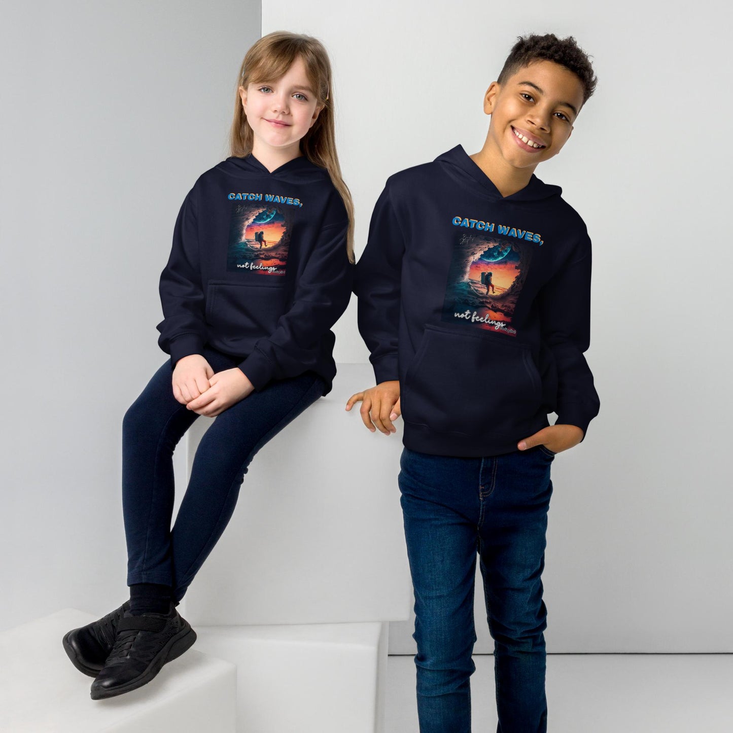 Kids fleece hoodie Astrowave